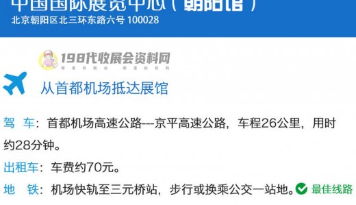 如何到達北京中國國際展覽中心？北京中國國際展覽中心詳細交通路線